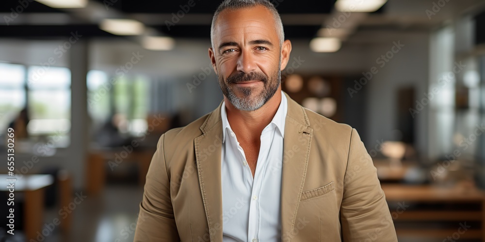 AI Generated. AI Generative. Ault middle age handsome man in office suit at urban city corporate background. Graphic Art AI Generated. AI Generative. Ault middle age handsome man in office suit at urban city corporate background. Graphic Art