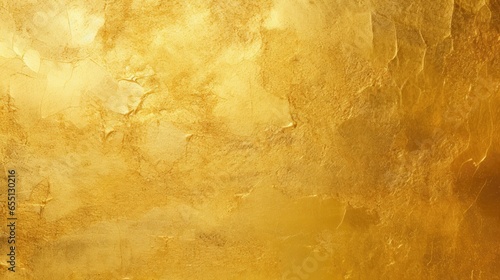 Shiny yellow gold foil texture for background. © Manyapha
