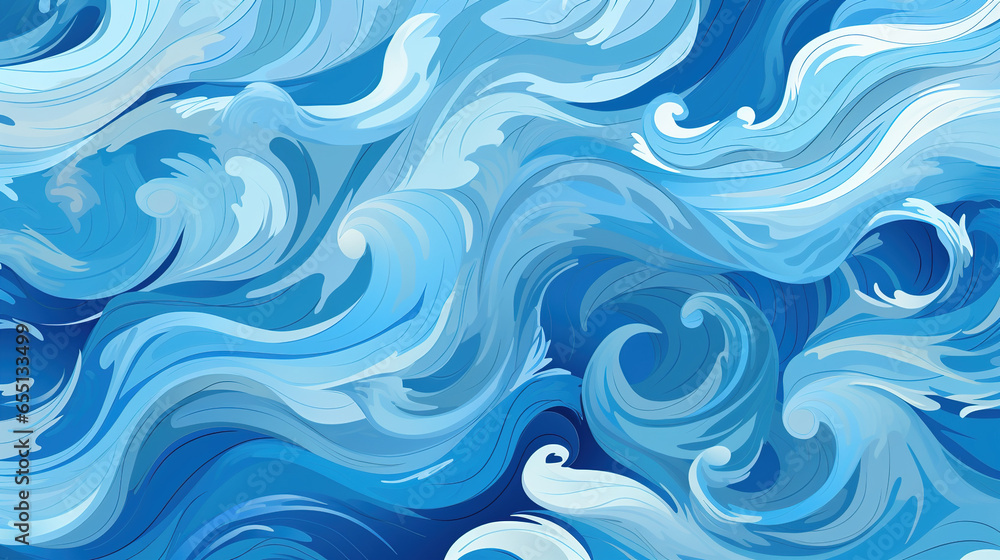  Water Seamless pattern