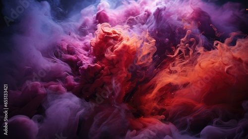 Mulberry Smoke, Macro shot , Color Gradient, Background HD