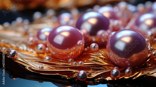 Pearl , Macro shot , Color Gradient, Background HD