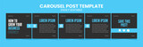 Editable Business carousel post for social media use. Instagram, LinkedIn carousel post template for business use.