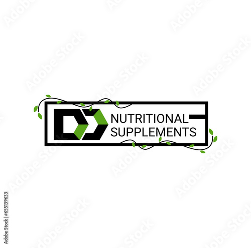 DD Nutritional Supplements vector typography