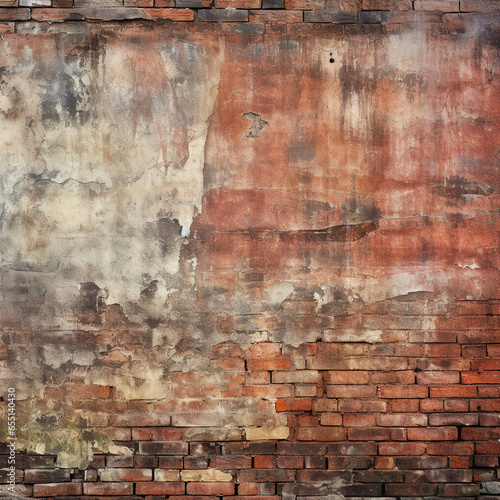 Grungy gritty brick wall