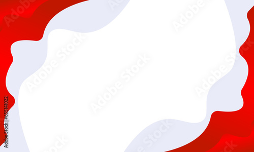 Abstract red and gray wavy template on white background. Suitable for celebration banner, brochure, flyer, presentation, poster