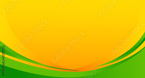 Abstract banner background with dynamic green and yellow curve. Design good for banner, presentation, cover, wallpaper, landing page, brochure, poster