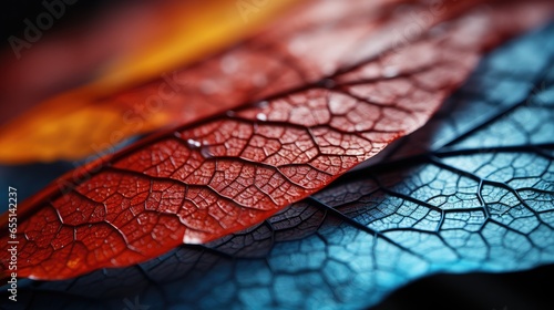 Smooth Leaf , Macro shot , Color Gradient, Background HD