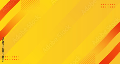 Abstract geometric banner background with dynamic orange and yellow diagonal shapes. Good for banner, event, landing page, cover, presentation