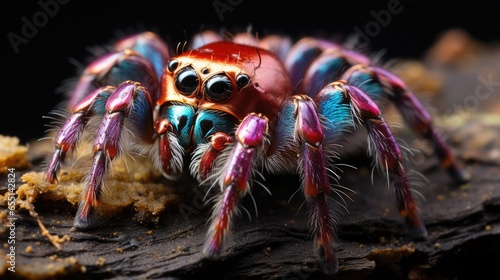 Tarantula , Macro shot , Color Gradient, Background HD © Alex Cuong