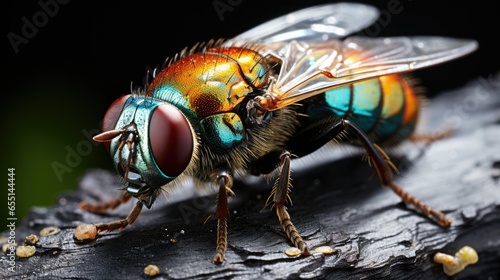 Tsetse Fly , Macro shot , Color Gradient, Background HD