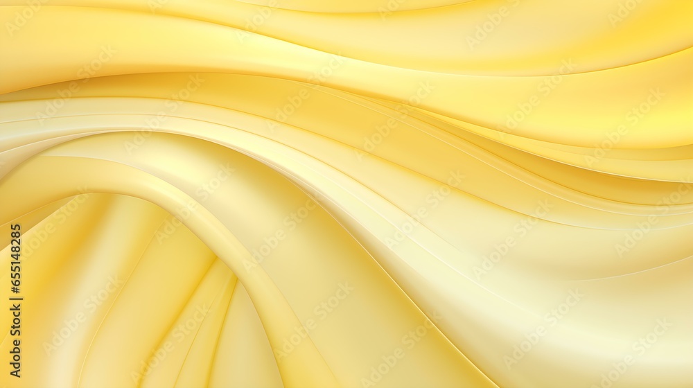 Obraz premium Abstract Background of soft Swirls in light yellow Colors. Modern Wallpaper with Copy Space