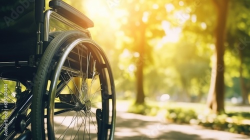 wheelchair in the park