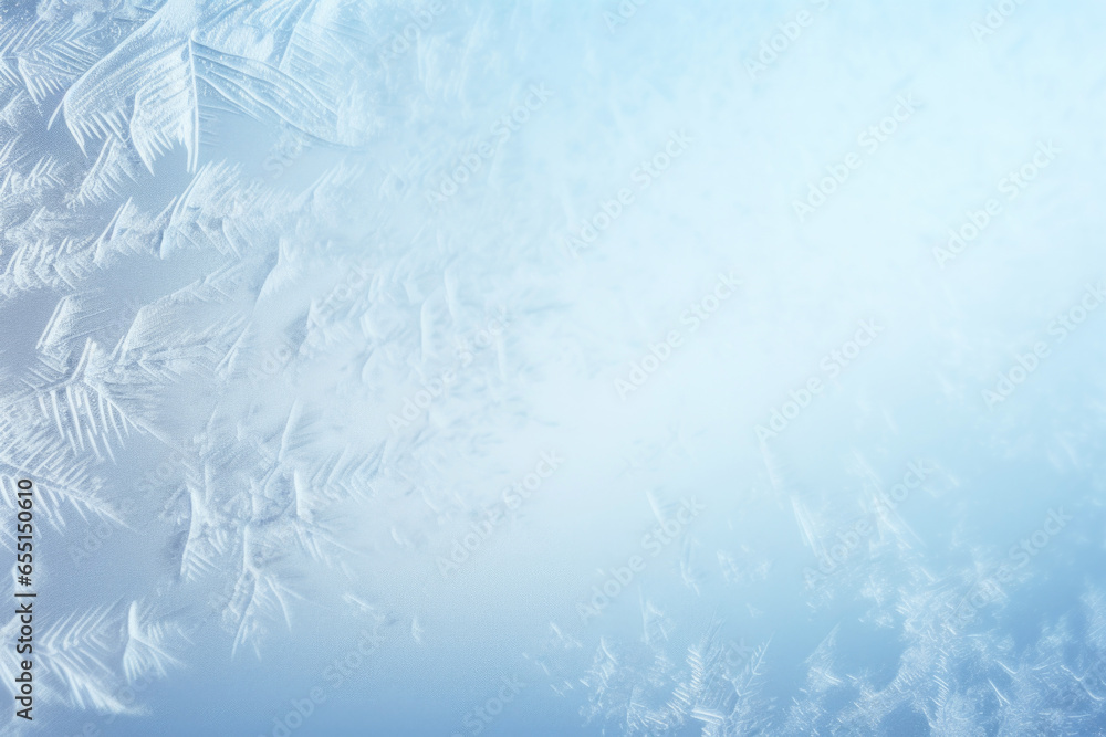 Obraz premium Frosted glass, ice patterns, winter texture abstract background 3D illustration, created using generative AI tools