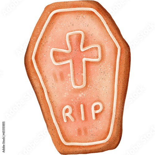 Cookies Halloween watercolor cute clip art