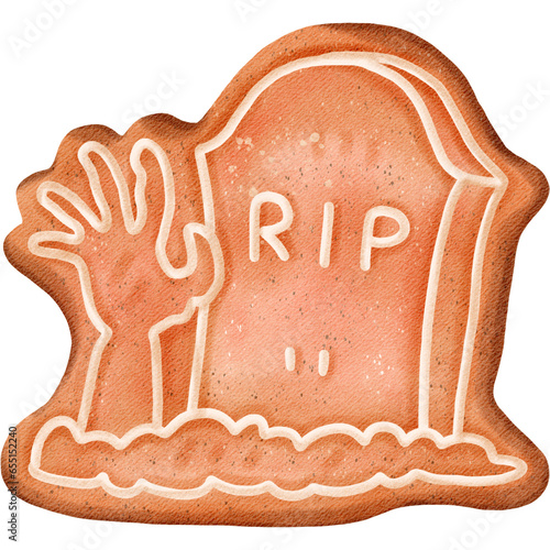 Cookies Halloween watercolor cute clip art