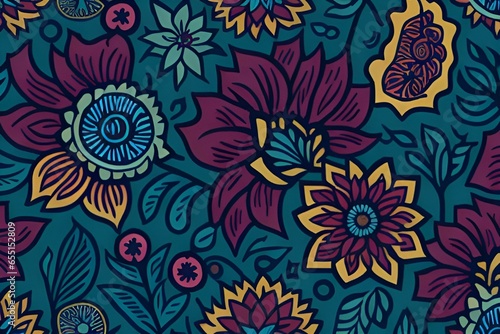 seamless floral pattern,vintage,art,leaf,nature,decor,flowers,spring,textile,Ai generated 