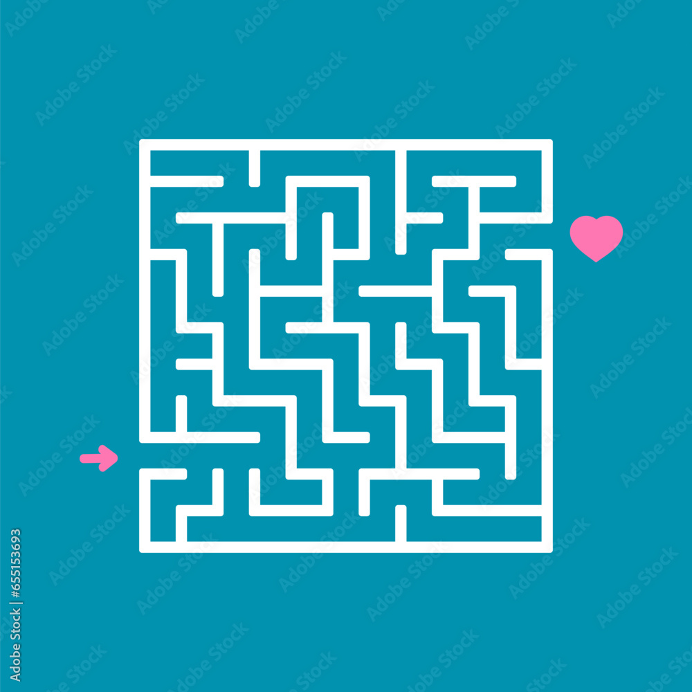 Abstract square maze. Game for kids. Puzzle for children. Labyrinth conundrum. Find the right path. Vector illustration. Abstract square maze. Game for kids. Puzzle for children. Labyrinth conundrum. Find the right path. Vector illustration.