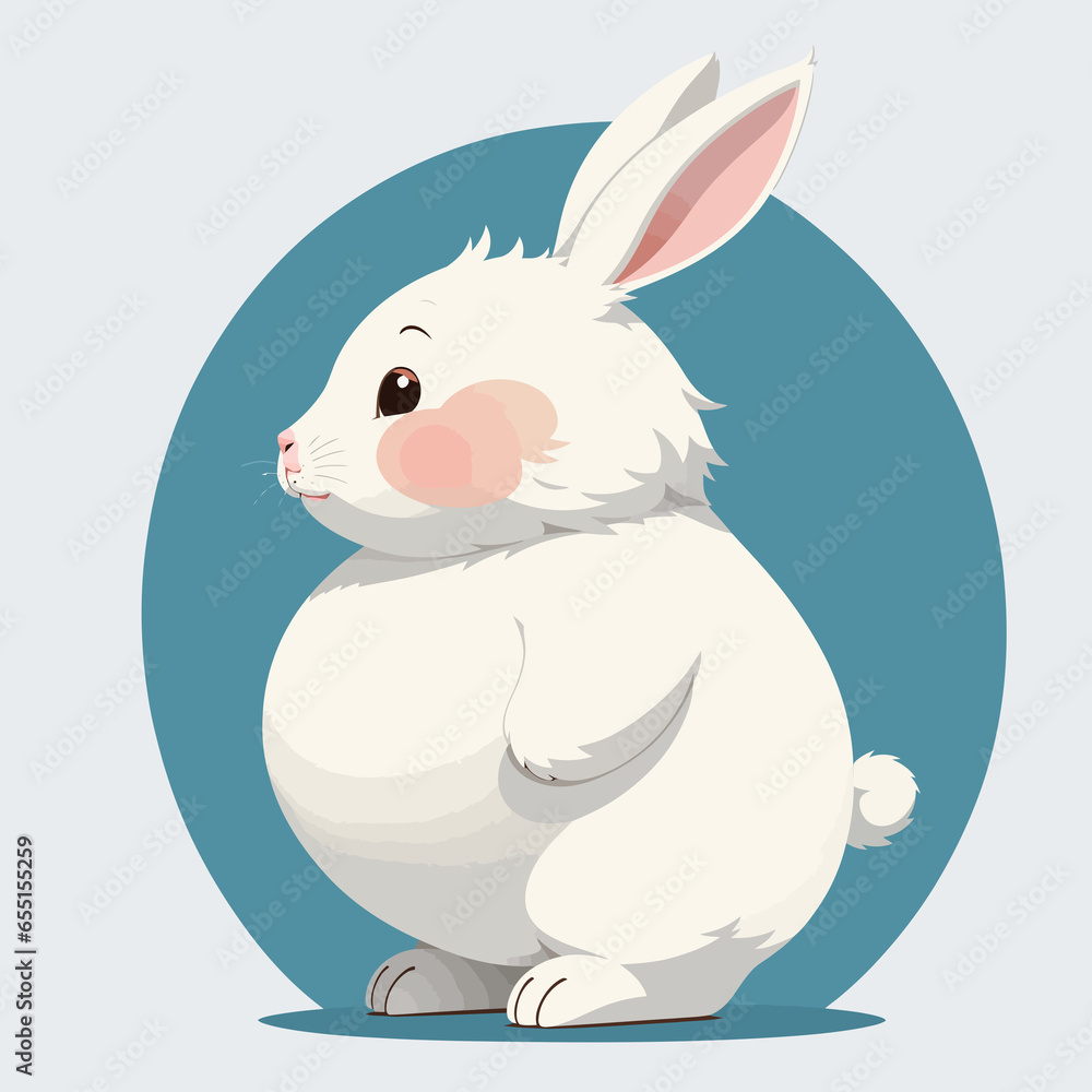 Obraz premium Hop into Learning: Educational Insights with a White Rabbit