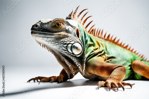 rare iguana on white background © ramses