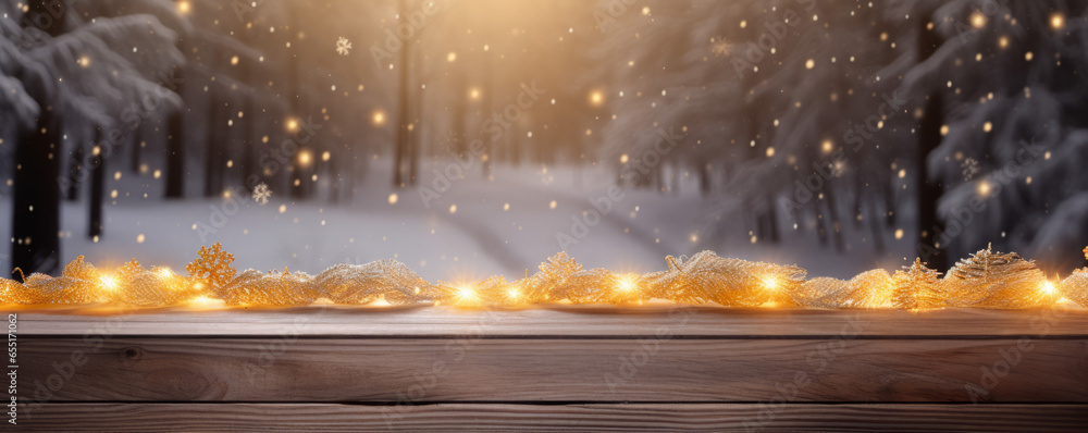 Christmas time and desk of free space for your decoration Christmas time and desk of free space for your decoration