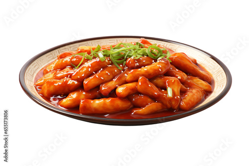 tteokbokki on plate