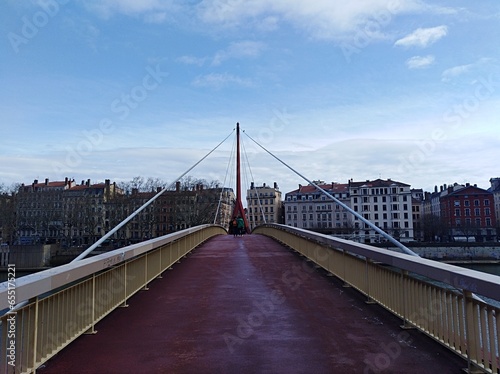 footbridge of the courthouse in Lyon.France 