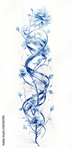 abstract blue background with swirls