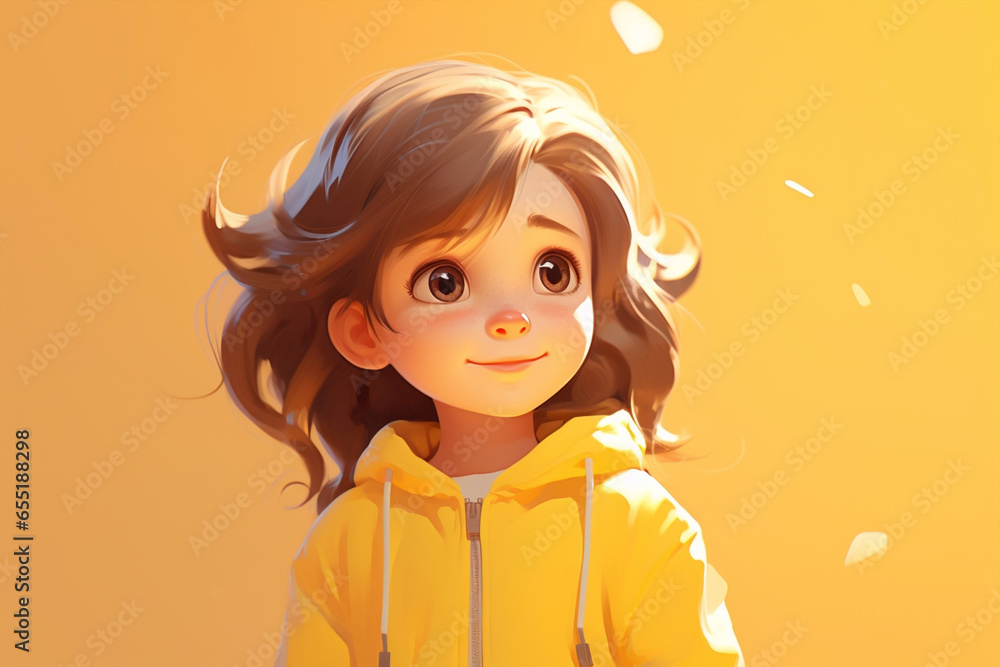 Person face cute character young cartoon women girl female illustration Person face cute character young cartoon women girl female illustration