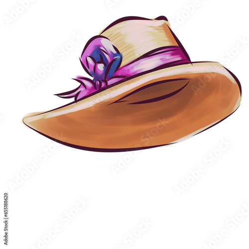 Photography hat isolated on white