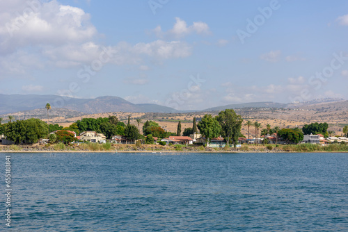 The Sea Of Galilee in Tiberias  Israel  Where Jesus walked on the water