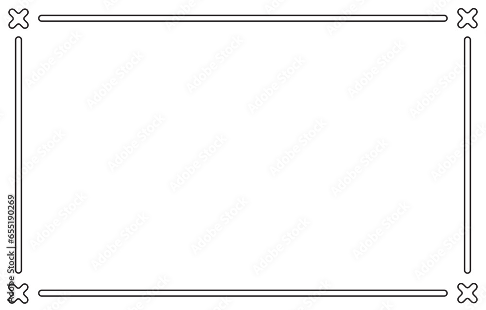 Simple Geometric Outline Wide Frame Textbox Simple Geometric Outline Wide Frame Textbox