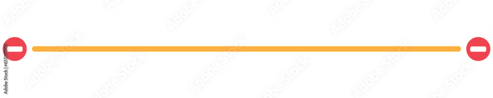 Colourful Simple Warning Line Break Colourful Simple Warning Line Break