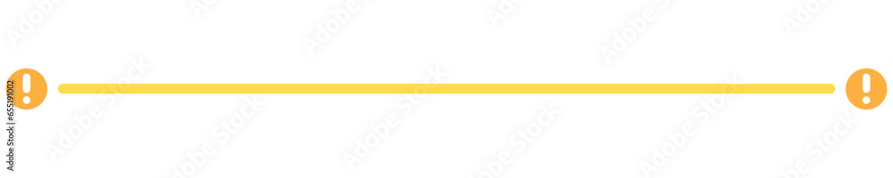 Colourful Simple Warning Line Break Colourful Simple Warning Line Break