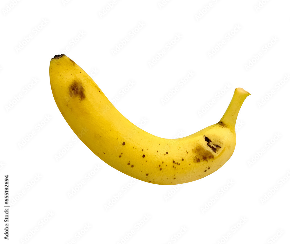 whole banana isolated