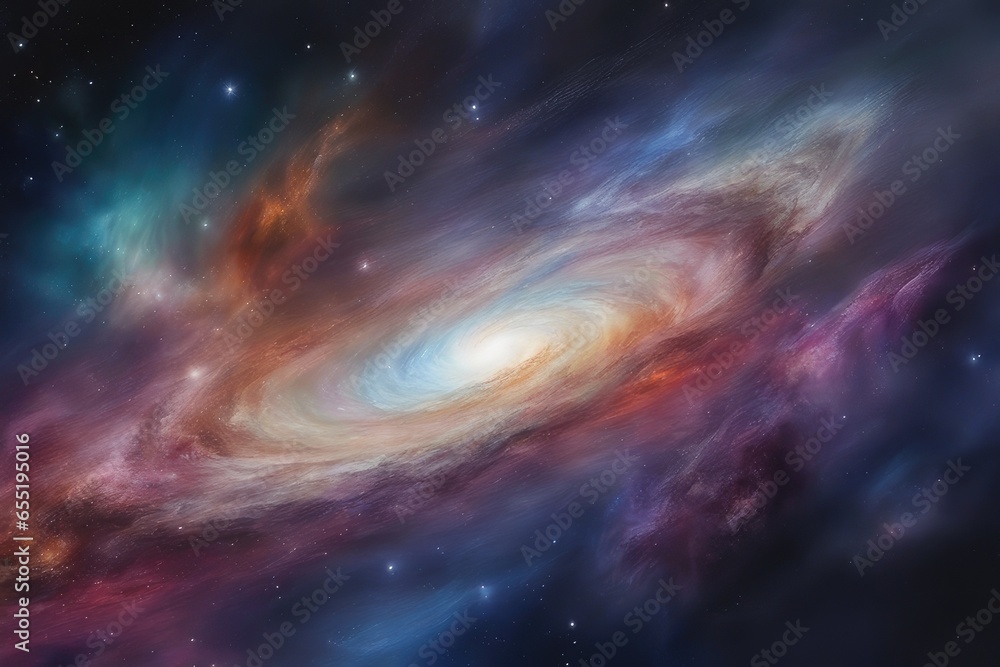 Fototapeta premium Vivid cosmic universe artwork