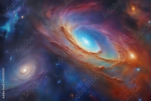 Astral spectrum explosion backdrop
