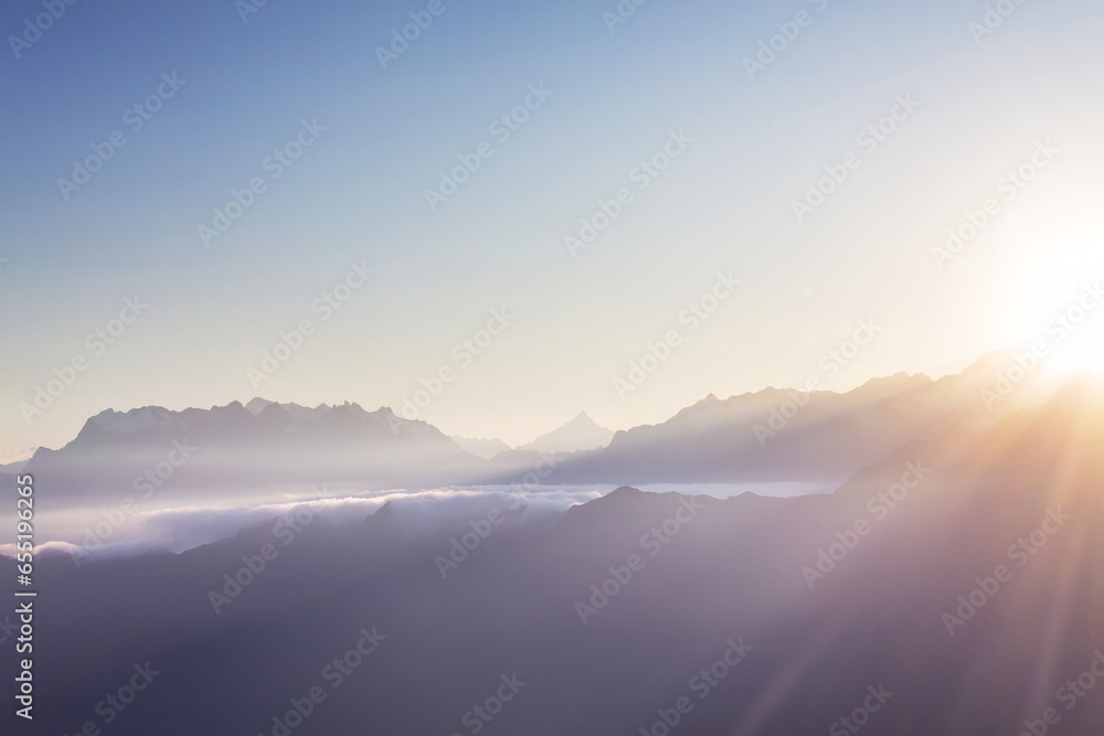 Fototapeta premium Andes at sunrise