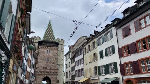 Video of the Spalentor city gate in Basel, Switzerland photo