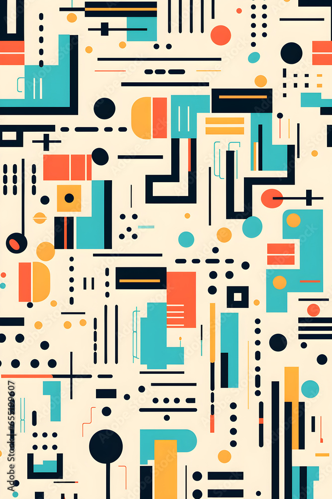 Geometric Abstract Backgrounds Design. Composition of simple geometric shapes. Pattern. illustration Geometric Abstract Backgrounds Design. Composition of simple geometric shapes. Pattern. illustration