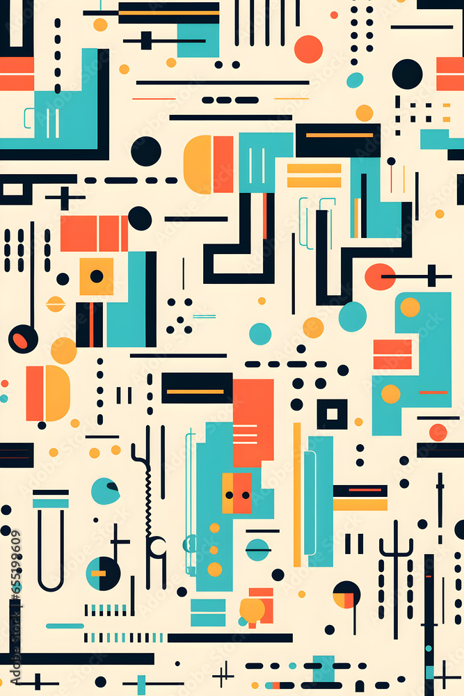 Geometric Abstract Backgrounds Design. Composition of simple geometric shapes. Pattern. illustration Geometric Abstract Backgrounds Design. Composition of simple geometric shapes. Pattern. illustration