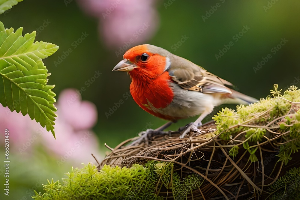 robin in the grass robin in the grass