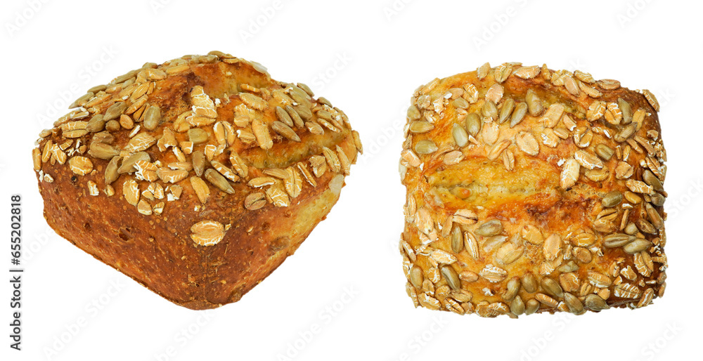 Bread for breakfast isolated on transparent background with png. Bread for breakfast isolated on transparent background with png.