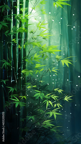 bamboo forest background © Hachem
