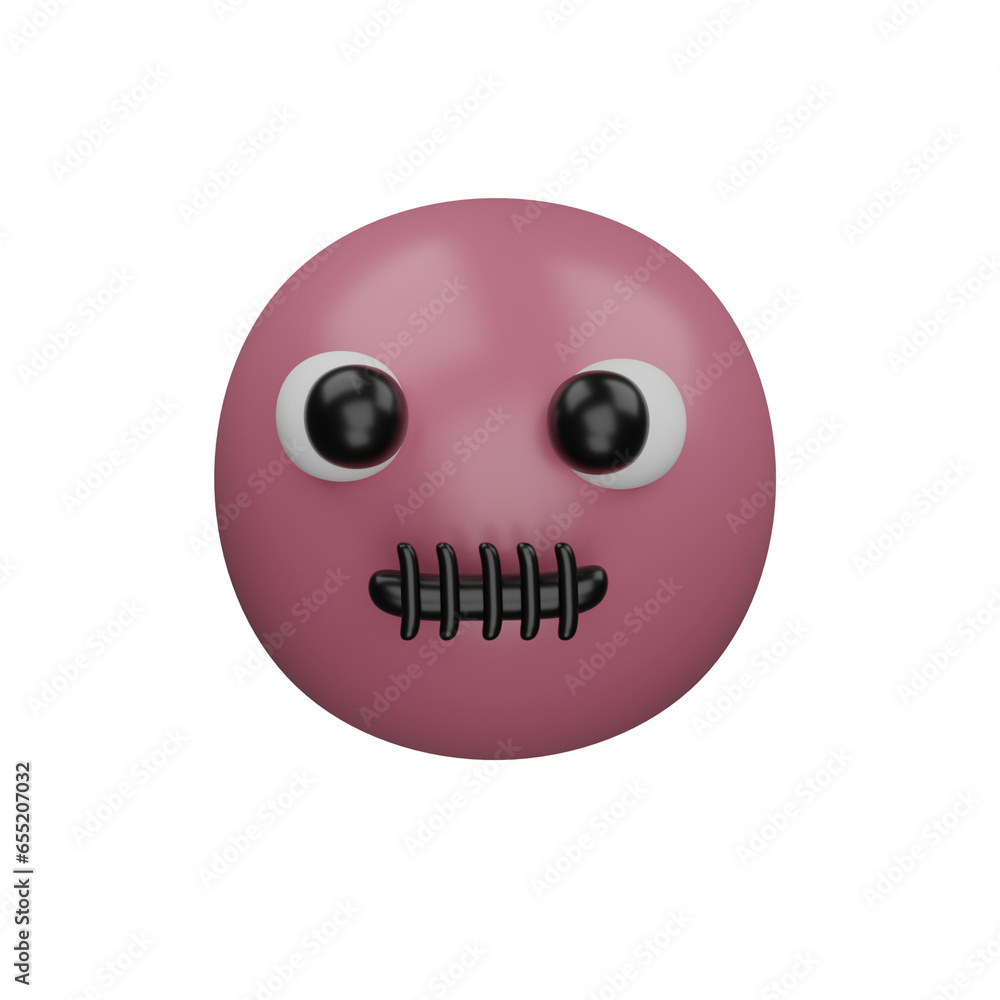 Fototapeta premium mummy angry, emoji, halloween