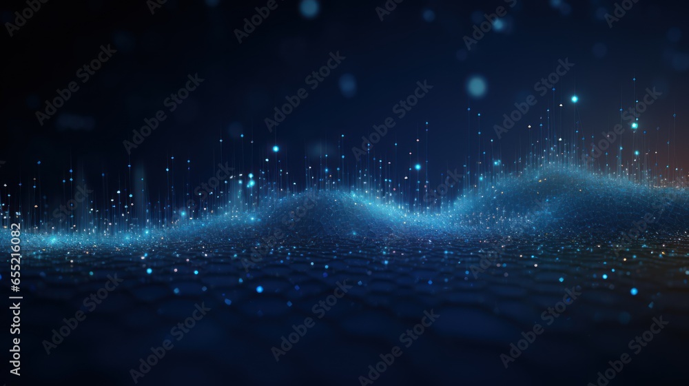 Modern Particle Data Wallpaper Background