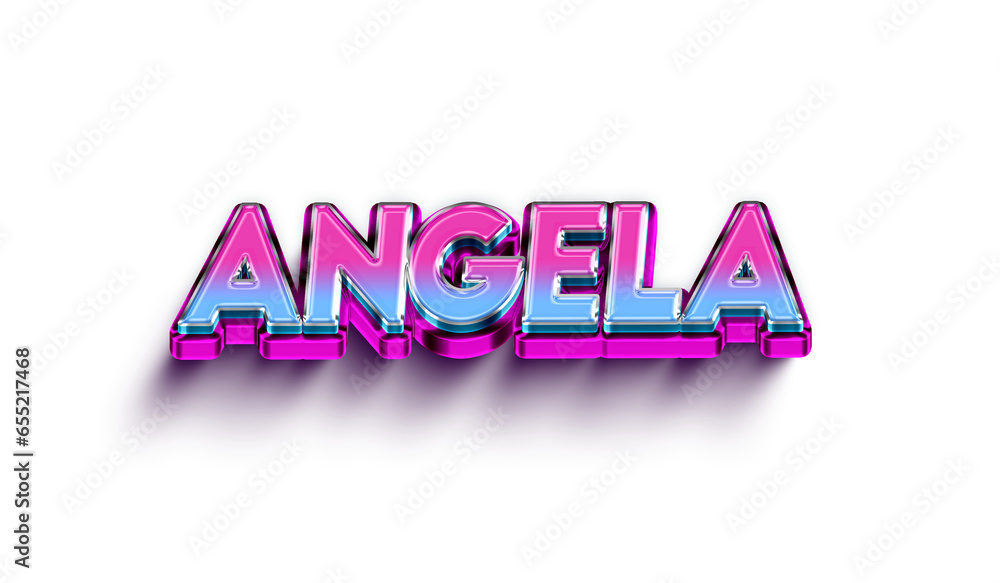 Fototapeta premium Colorful 3d Abstract Text name 