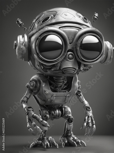 robot cyborg soldier generative ai © yusmahendra0408