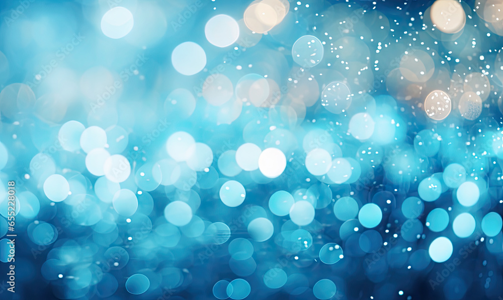 Mesmerizing array of twinkling blue bokeh lights. Mesmerizing array of twinkling blue bokeh lights.
