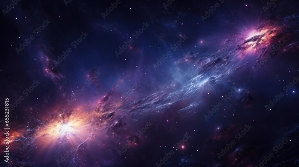Digital Universe Exploration, Abstract Cosmic Particles Digital Universe Exploration, Abstract Cosmic Particles