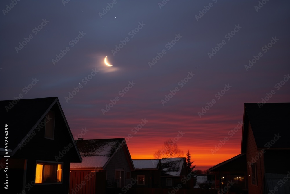 lunar eclipse against dark solstice sky lunar eclipse against dark solstice sky